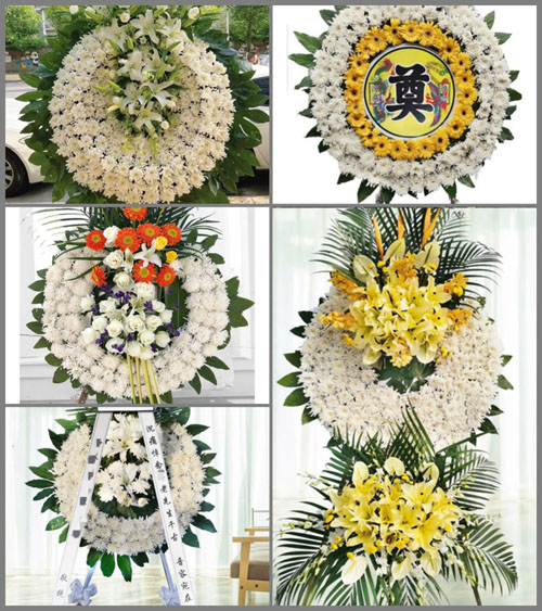 安徽黄山市休宁县龙田乡桃林村花圈速递